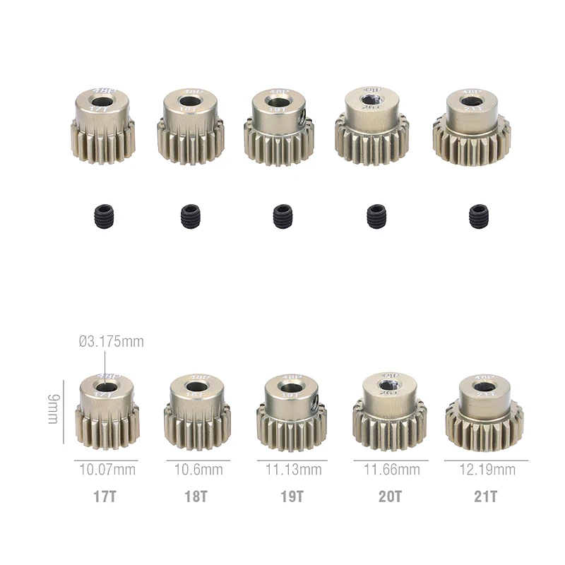 48DP 3 175 мм 11t 13t 15t 17t 18T 19t 20T 22T 24T 28T 30T алюминиевый сплав металлическая шестерня мотор