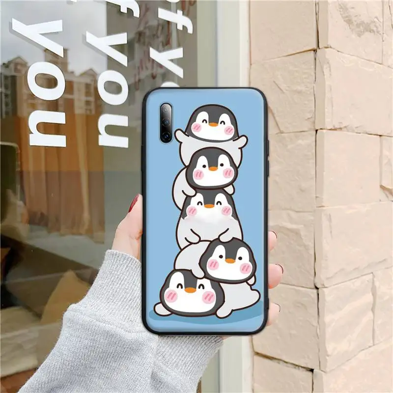 

Cute Lovely Penguin Phone Case for redmi note 5 5A 6 7 8 9 Pro Max 10 8T Funda Shell