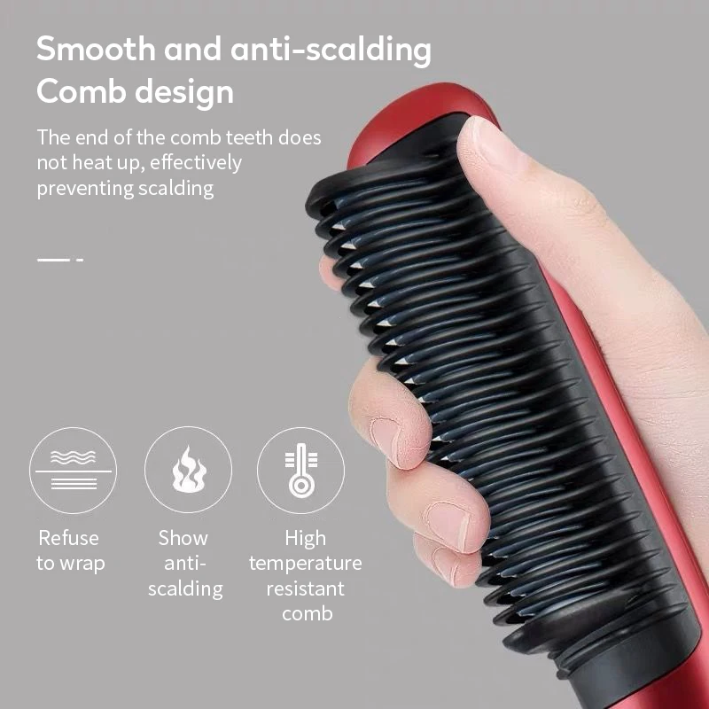 

Multifunctional Hot Hair Brush Hair Straightener Curling Iron Straightening Comb Men Beard Straightener Lady Hair Styling tools