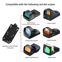 free ship red dot optic mounting platform glock plate base mount compatible with universal red dot sight