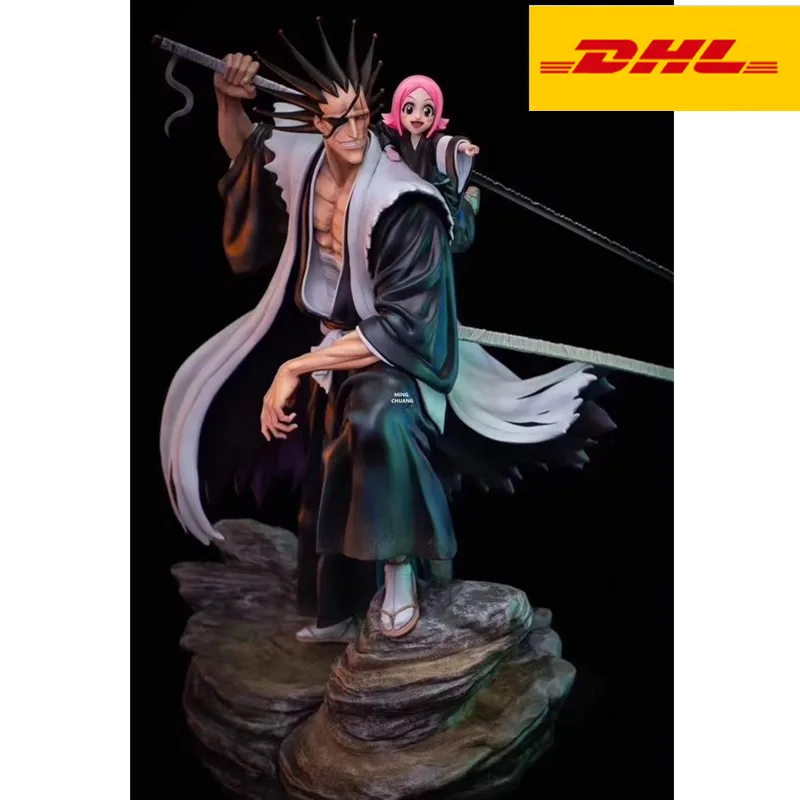 16 &quotотбеливатель статуя Gotei 13 грудь Zaraki Kenpachi полная длина портрет Kusajishi Yachiru GK