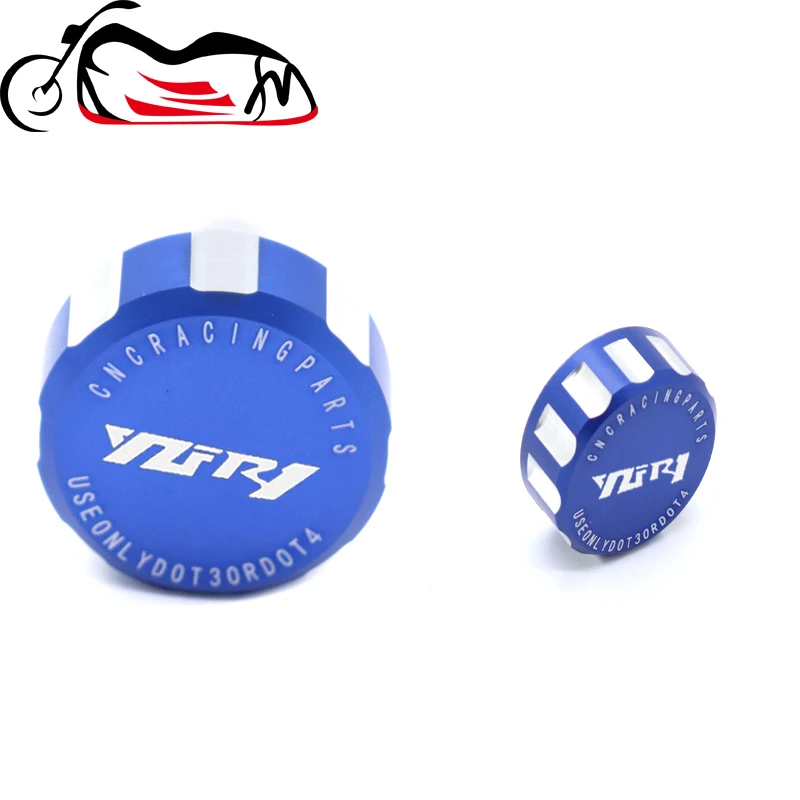 

For YAMAHA YZFR1 YZF-R1 YZF R1 2000-2019 2018 Motorcycle CNC Aluminum Rear & Front Brake Fluid Reservoir Cap Cylinder cover