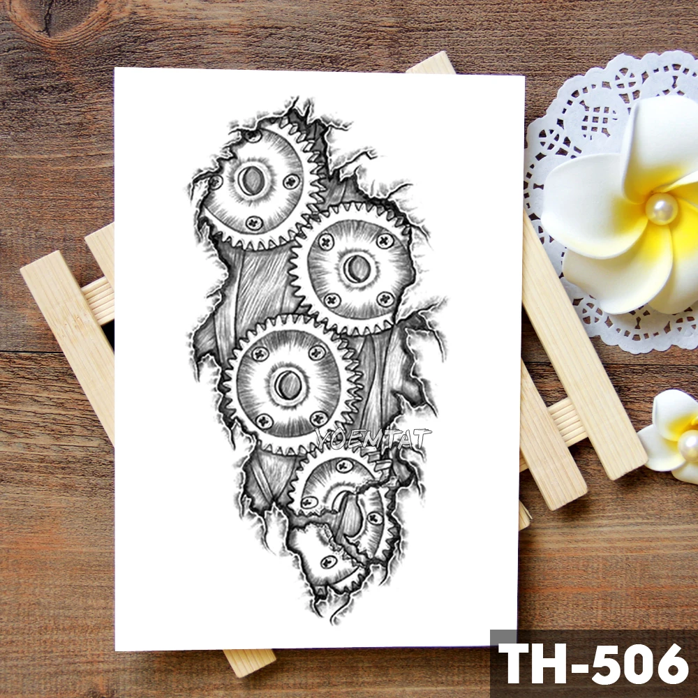 Бионическая Механическая Экипировка для рук Скорпион временная татуировка