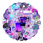 10 Вт, 30 Вт, 50 шт. фиолетовый единовременных граффити наклейки мобильный телефон канцелярские Тетрадь Чемодан Творческий Водонепроницаемый наклейки