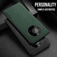 case for huawei mate 40 pu leather cases mate40 pro plus tpu around edge business high quality back cover