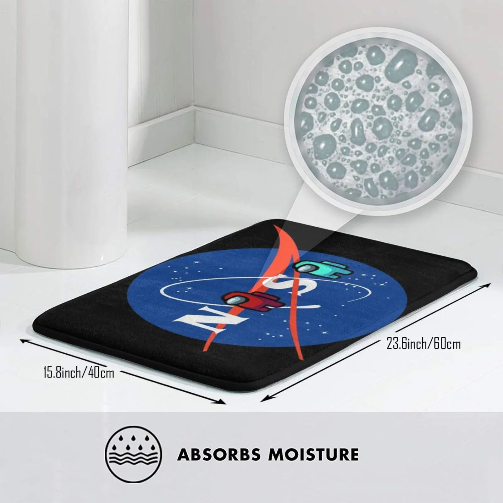 Коврик X Противоскользящий коврик для входной двери в спальню Impostor Innersloth