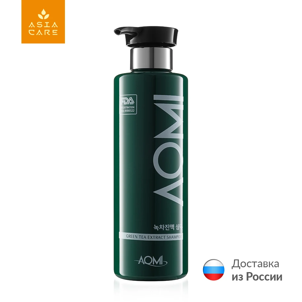 Шампунь для волос AOMI Green Tea Leaf Extract Shampoo с экстрактом листьев зелёного чая 500