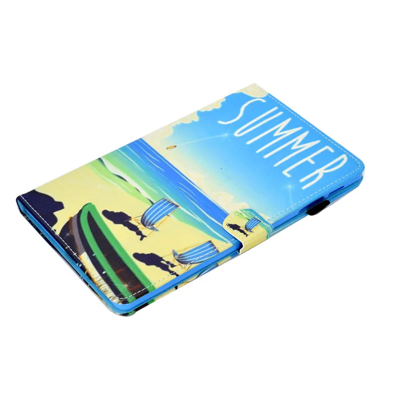 Чехол для планшета с принтом Samsung galaxy Tab A 10 1 2019 SM T510 T515 кожаный мягкий пляжный