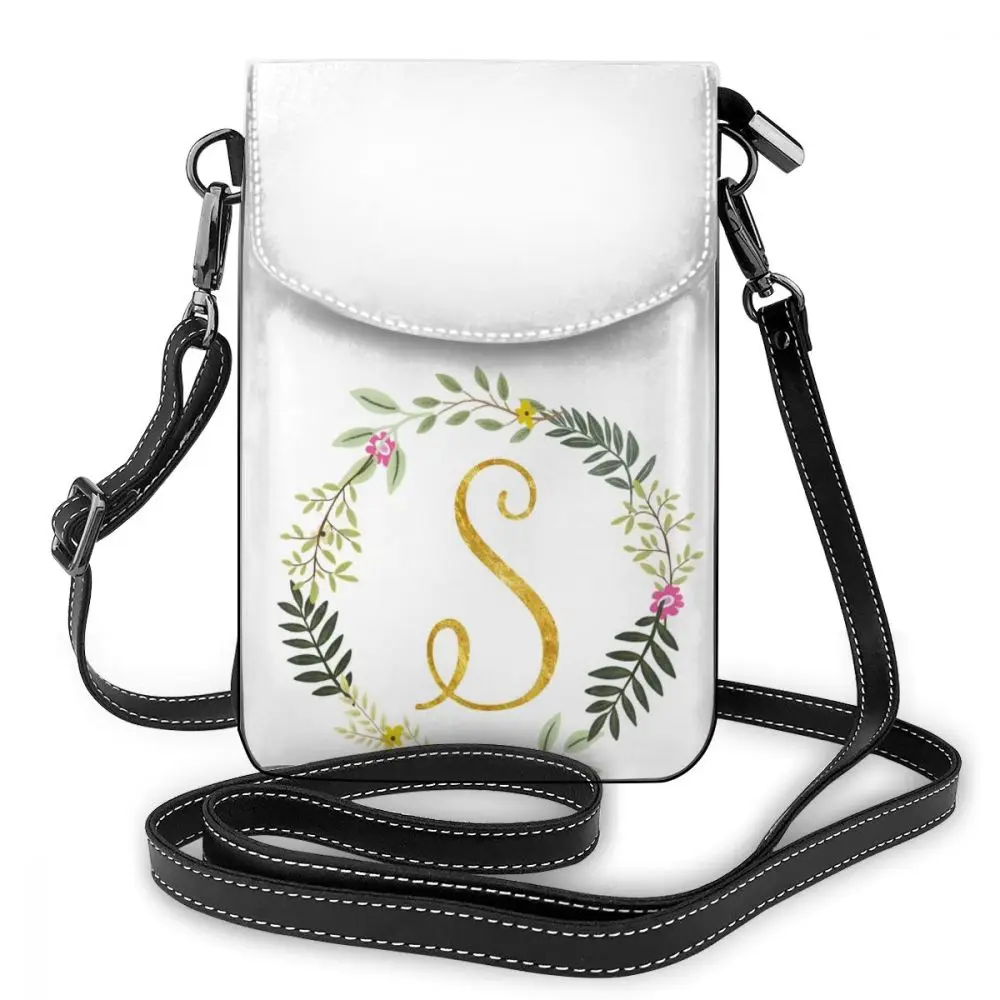 Сумка на плечо Monogram кожаная маленькая Студенческая Женская сумочка модный