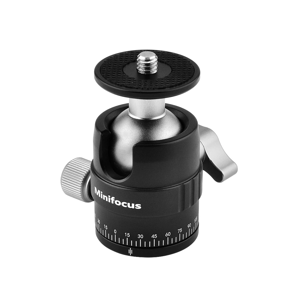 

Mini Ball Head Tripod Head Camera 360° Panoramic w 1/4" Screw 3/8" Thread Monopod Mount for DSLR Mirrorless Camcorder Action Cam
