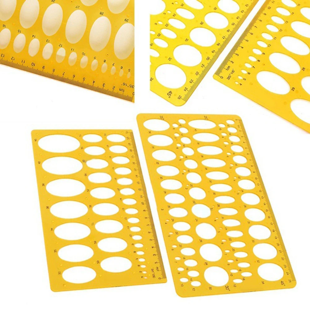 Эллипс 21 см/25 см чертежная фотография механическая линейка Овальный Круглый