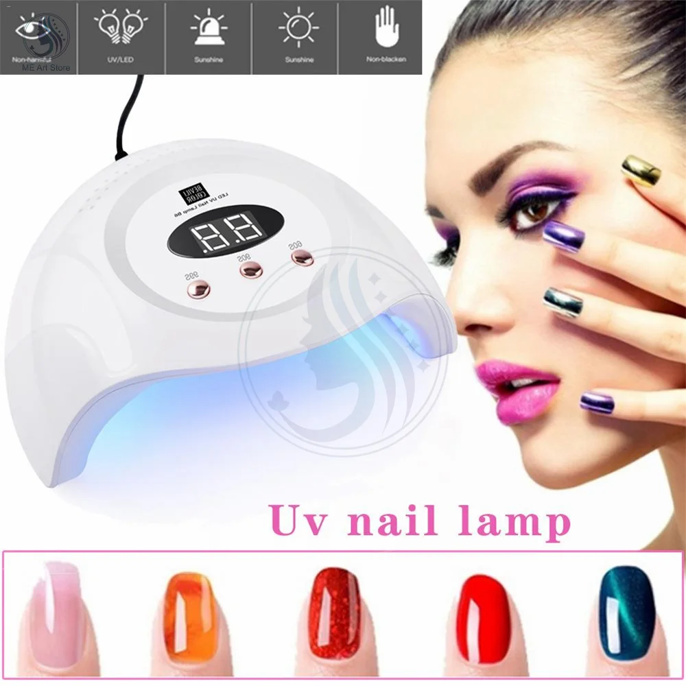 

2021 New 90W Nail Light UV LED Lamp for Manicure Fast Curing Gel Nail Polish 30 Leds Nail Lamp Machine Drying Lamp