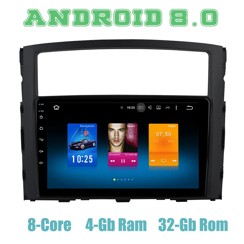 Восьмиядерный px5 Android 8,0 Автомобильный gps радио плеер для mitsubishi pajero V97 V93 с 4G ram wifi 4g usb авто мультимедиа