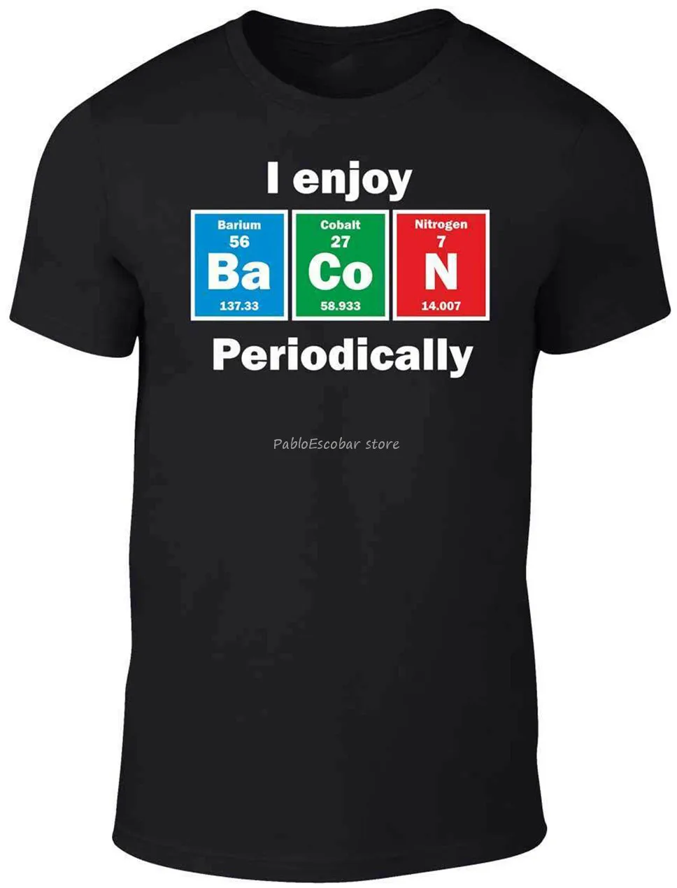 Мужская хлопковая футболка с надписью I Enjoy Bacon периодически забавная