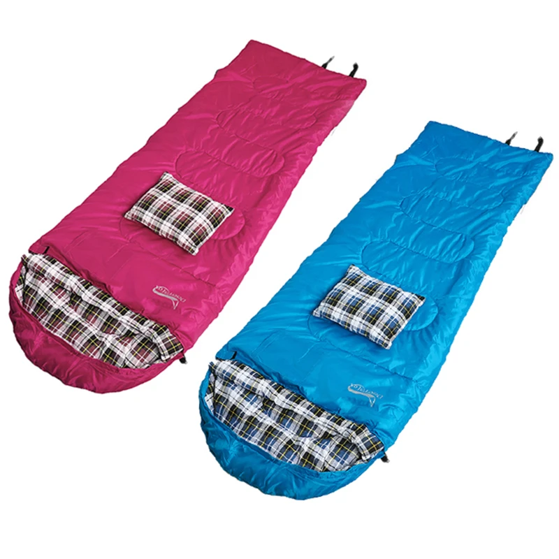 vender 2kg Malha Envelope Mochila Saco De Dormir Inverno Adulto Leve Quente Saco De Dormir Com Travesseiro Para Caminhadas Ao Ar Livre