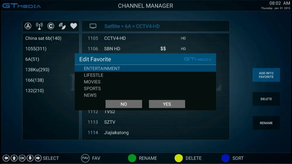 Бразильский IP tv GTmedia GTS Android 6,0 4K Смарт ТВ приставка Amlogic S905D комбинированный DVB-S2 спутниковый ресивер 2G/8GB BT4.0 ТВ приставка cccam