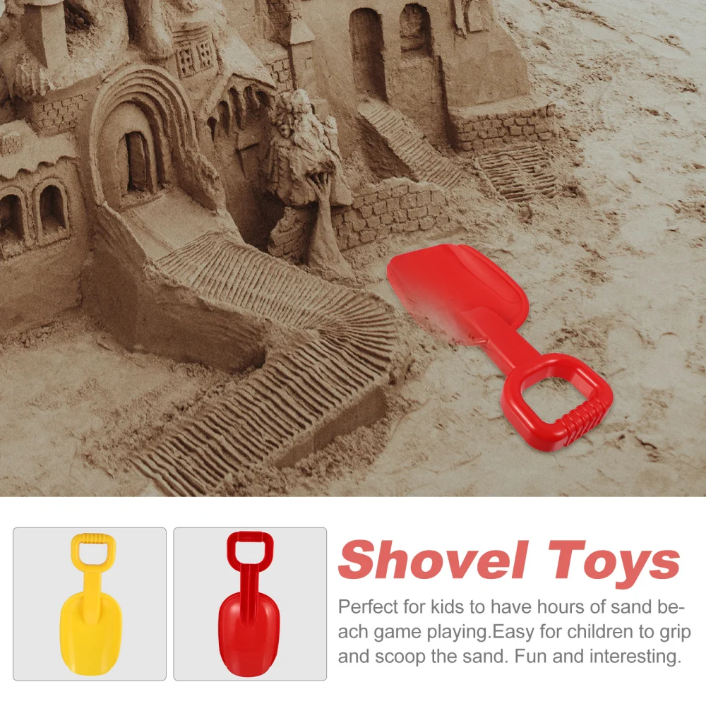 

2pcs Short Handle Sand Shovels Scoop Beach Children Playing Sand Toys