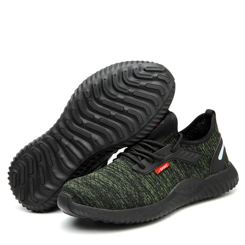 Мужские ботинки со стальным носком с защитой от проколов и скольжения защитная