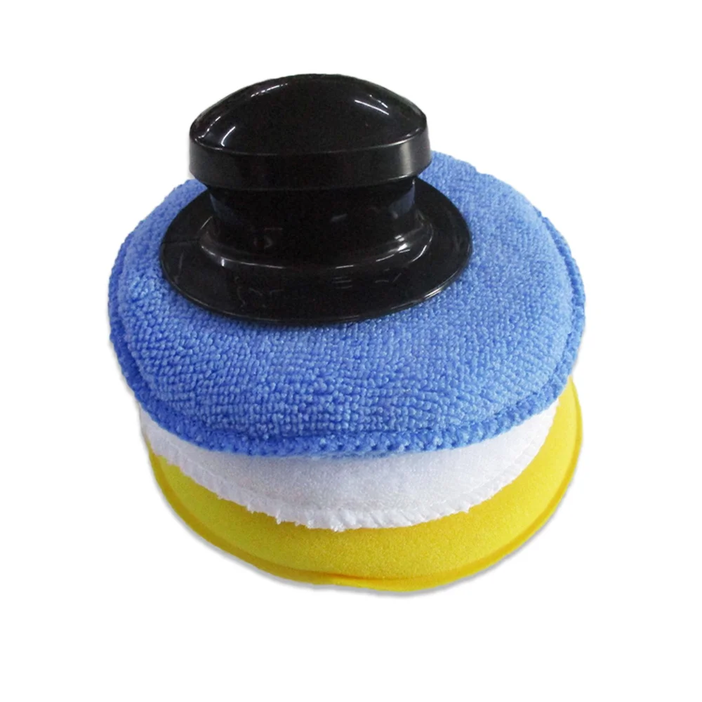 Car Vehicle Wax Polish Foam Sponge Hand Soft Yellow Pad Buffer Detailing Care Wash Clean Towel | Автомобили и мотоциклы