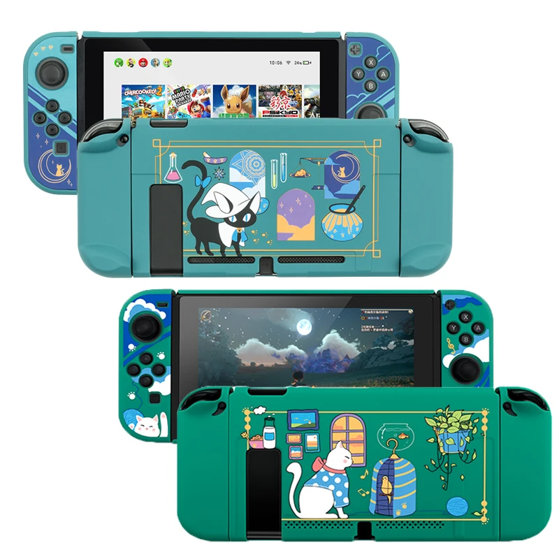 

Матовый Жесткий чехол Alchemy Cat, защитный чехол для консоли Nintendo Switch NS Joy-con, защитный чехол для передней и задней панели