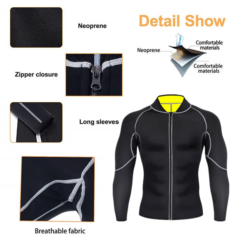 Slimming Pants Control Panties Men Waist Trainer Body Shaper Slimming Shirt Shapewear Corset Thermo Neoprene Sweat Sauna Suits