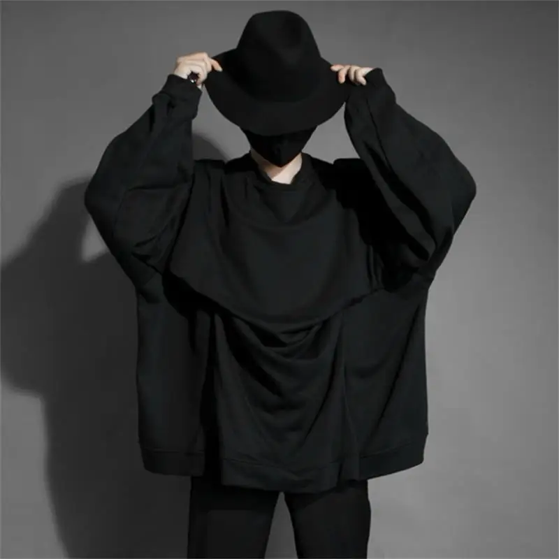 Осенне-зимний стильный оригинальный тренд для ночного клуба со складками с