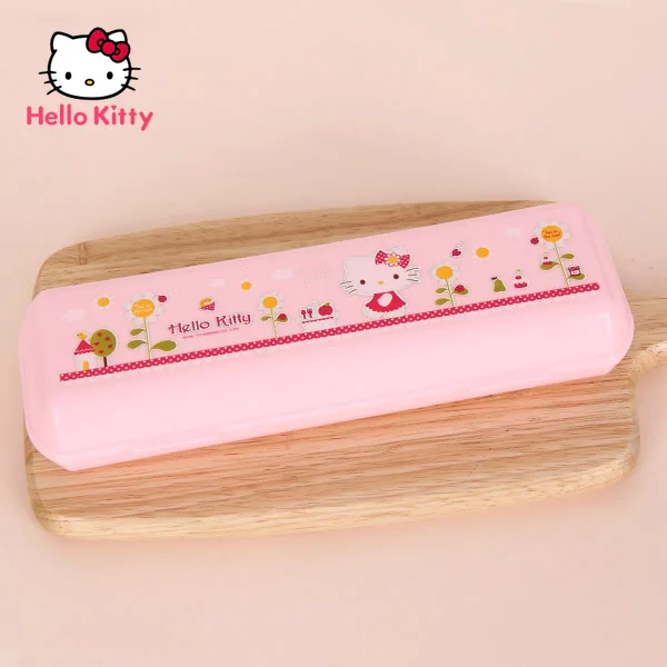 

Hello Kitty Single Student School Lunch Spoon Chopsticks Clean and Hygienic Portable Storage Box