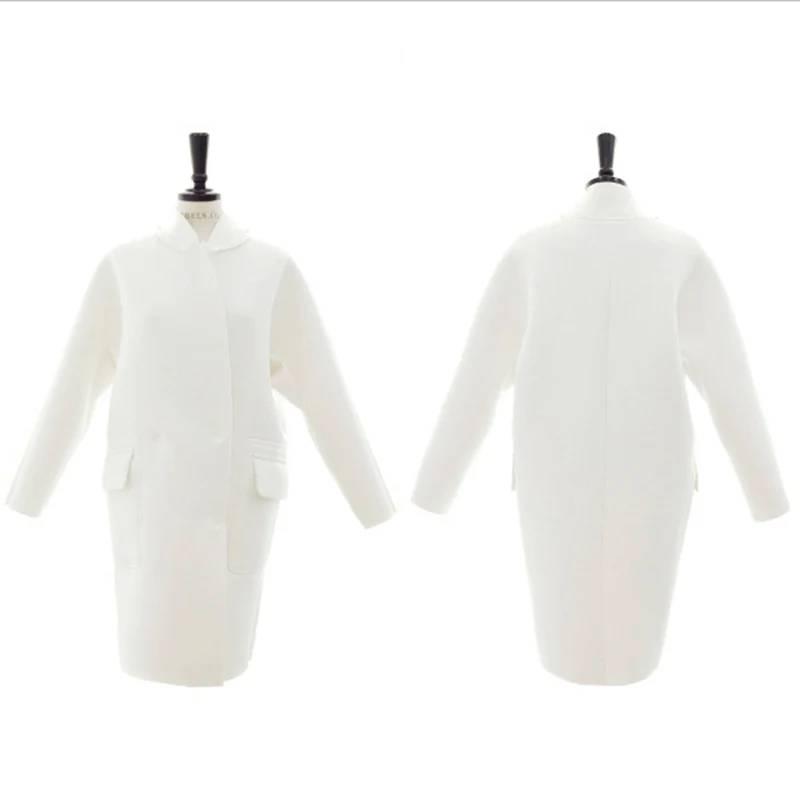 

2020 Korean Spring and Autumn new mid-length suit coat for women slim long sleeve space cotton air layer suit