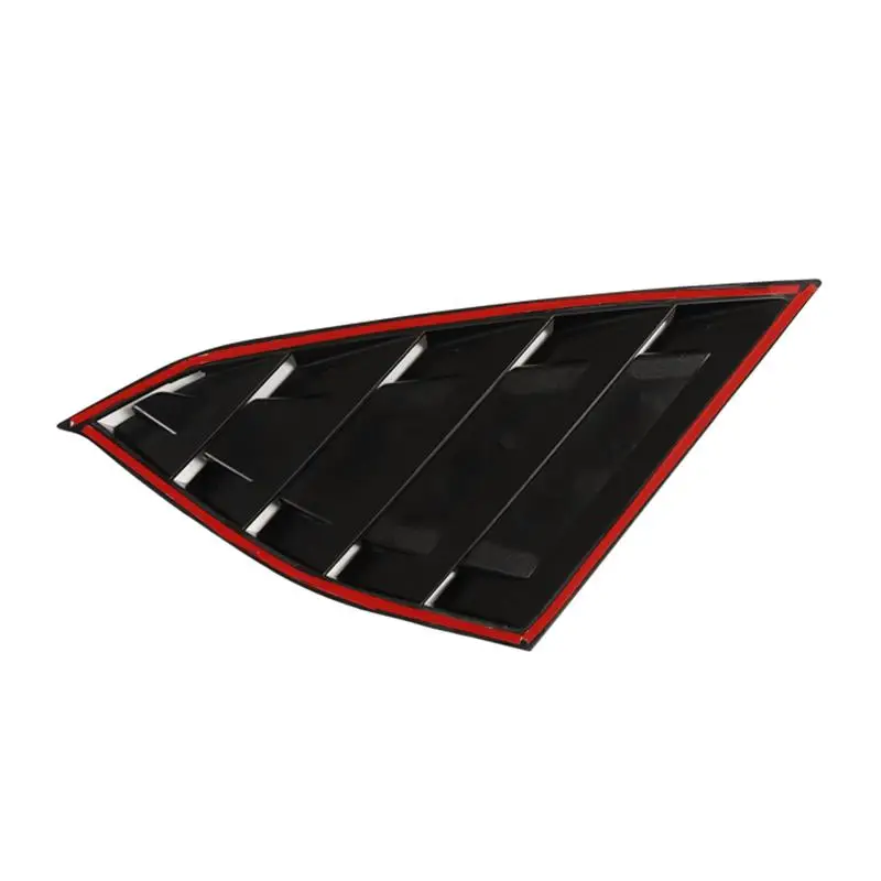 

Quarter Window 47* 20.3cm Side Decor Rear Car Panel Set Gloss Black New Sale