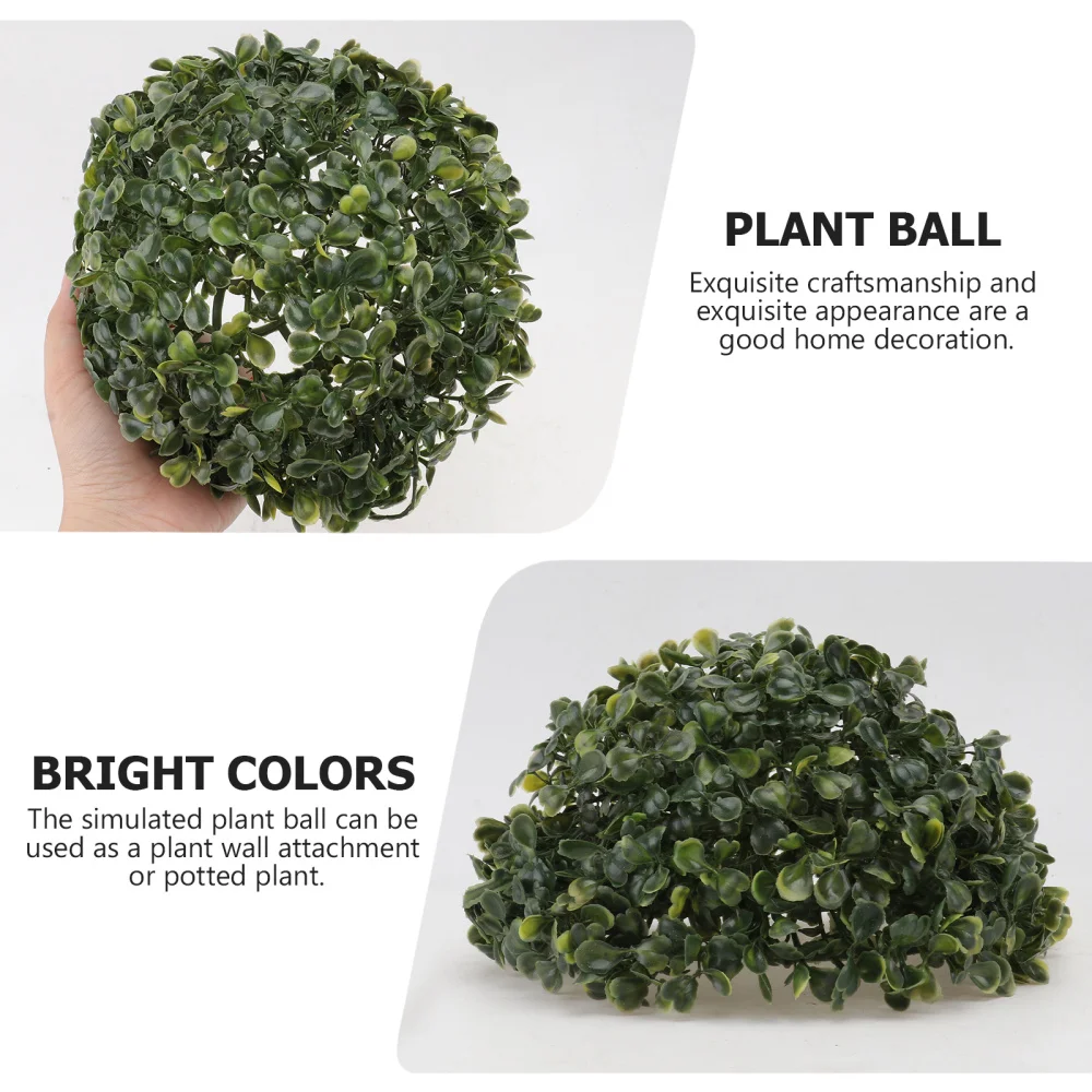 

3Pcs Simulated Plant Balls Household Decorative Pendants Props (Green)