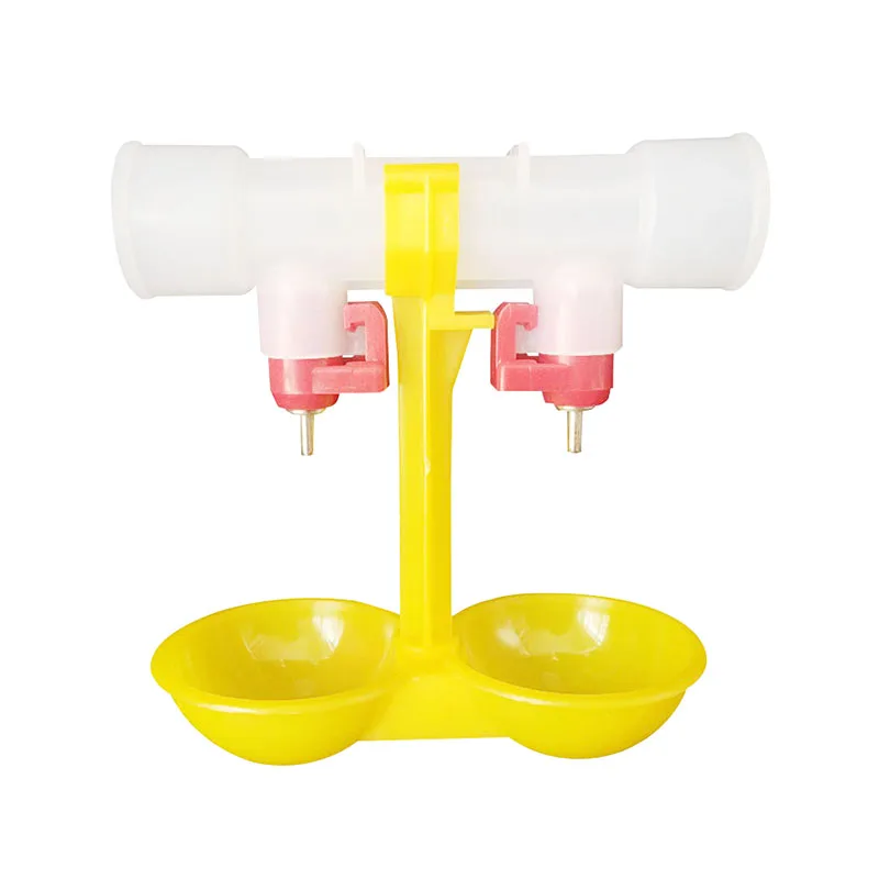 20 шт. двойной поилка для птиц и куриный питьевой фонтан двойная подвесная Кубок