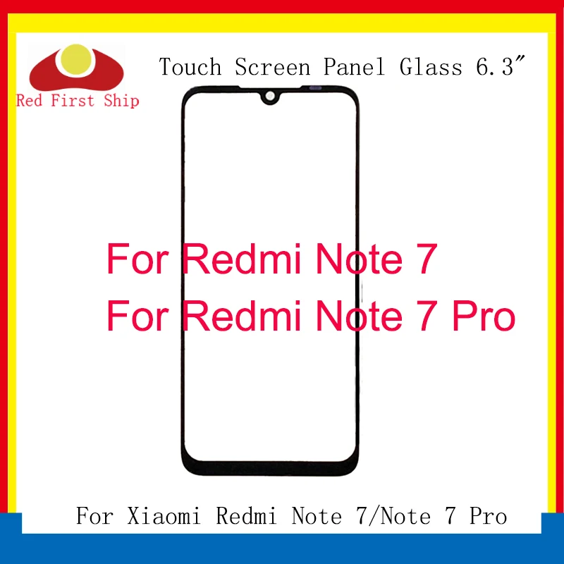 Замена для Xiaomi Redmi Note 7 стеклянная панель Pro Сенсорная передняя внешняя ЖК-стекло