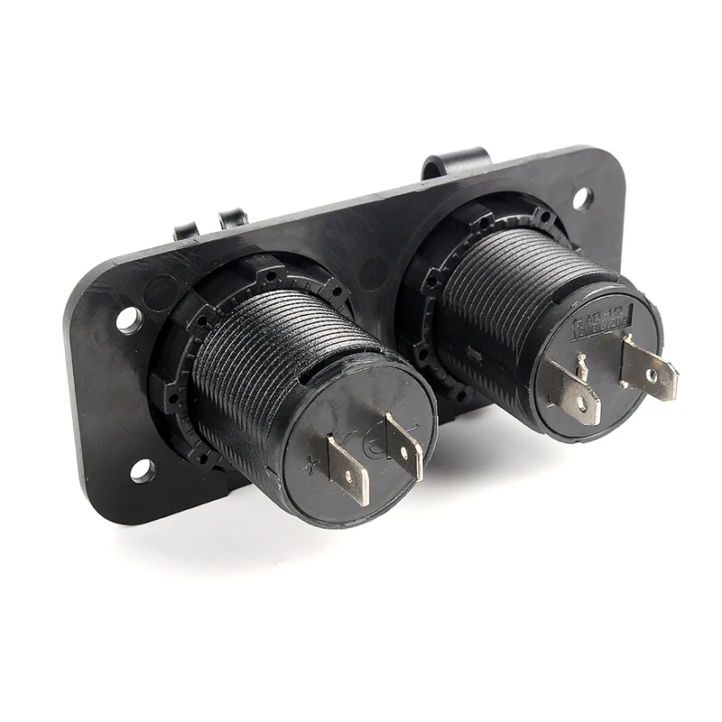 Красный синий светодиодный цифровой дисплей вольтметр 12 в 24 двойной USB разъем для