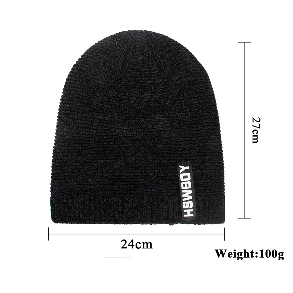 

FS New Men Winter Hip Hop Knitted Hats Women Warm Casual Soft Slouchy Baggy Crochet Ski Beanie Hat Skullies Beanies Bonnet