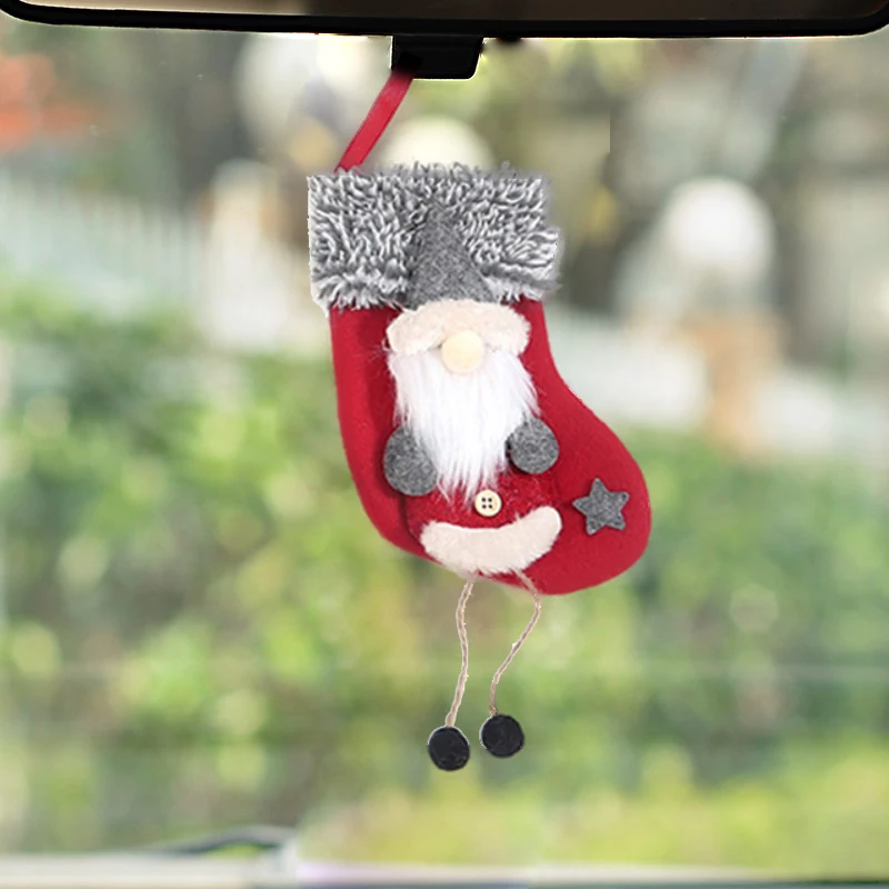 

Christmas Ornaments Faceless Forester Hanging Foot Doll Christmas Stocking Decals Hanging Pendant Ornaments Interior Accessories