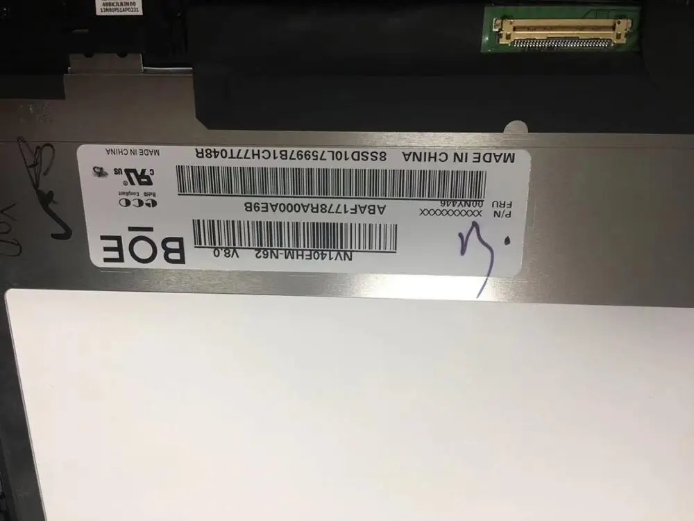 14 0 дюймов 1920x1080 ips eDP 30 контактов матрица NV140FHM 62 NV140FHM-N62 V8.0 00NY446 ноутбук ЖК-дисплей