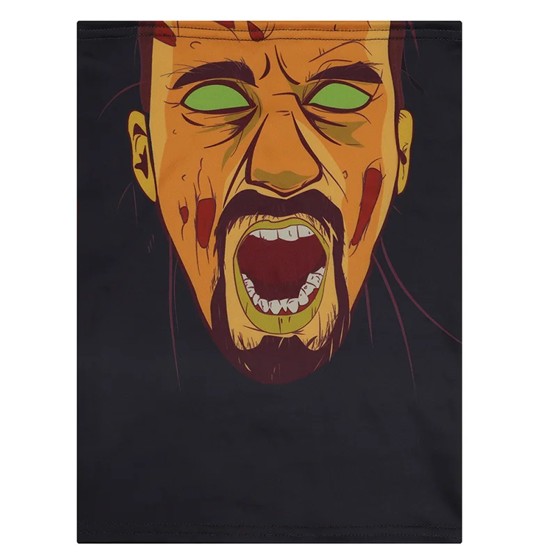 Зимняя велосипедная маска с 3D комиксами теплый шарф уличная Ветрозащитная на