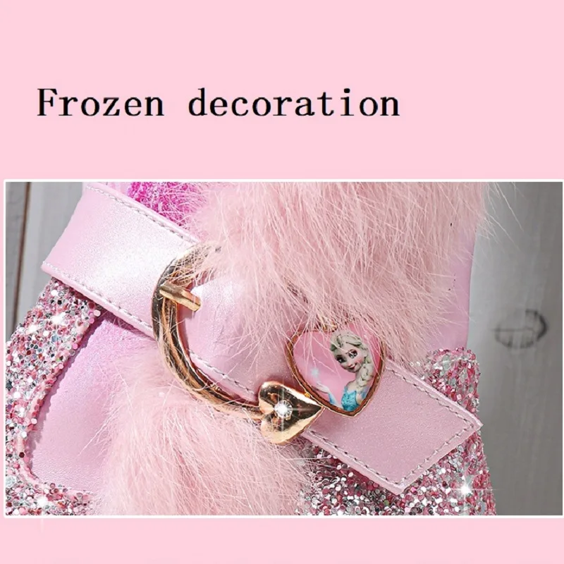 Зимние ботинки для девочек коллекция 2019 года корейские теплые детские высокие