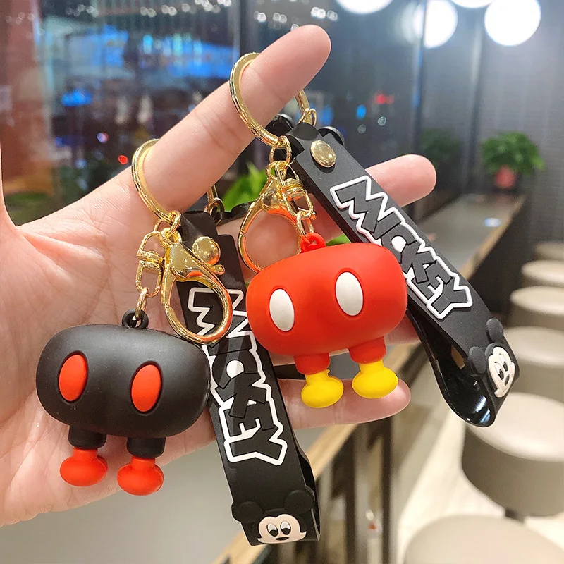 

1pcs Disney Cartoon Mickey Minnie Mouse Key Chain Pendant Decoration Party Small Gift Toys Key Ring Gift Mickey Minnie Keychain