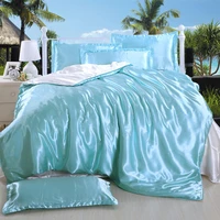 ice silk luxury bedding set duvet cover bed linen cotton bed sheet king queen size duvet covers 220x240 nordic quilt cover