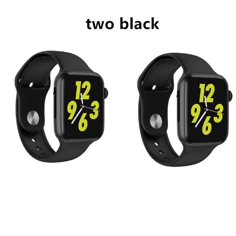 2 black Soulusic Прямая Bluetooth вызова Смарт часы ЭКГ монитор сердечного ритма iwo 8 lite plus Smartwatch для мужчин Android IOS PK IWO 10 12 - Цвет: 2 black