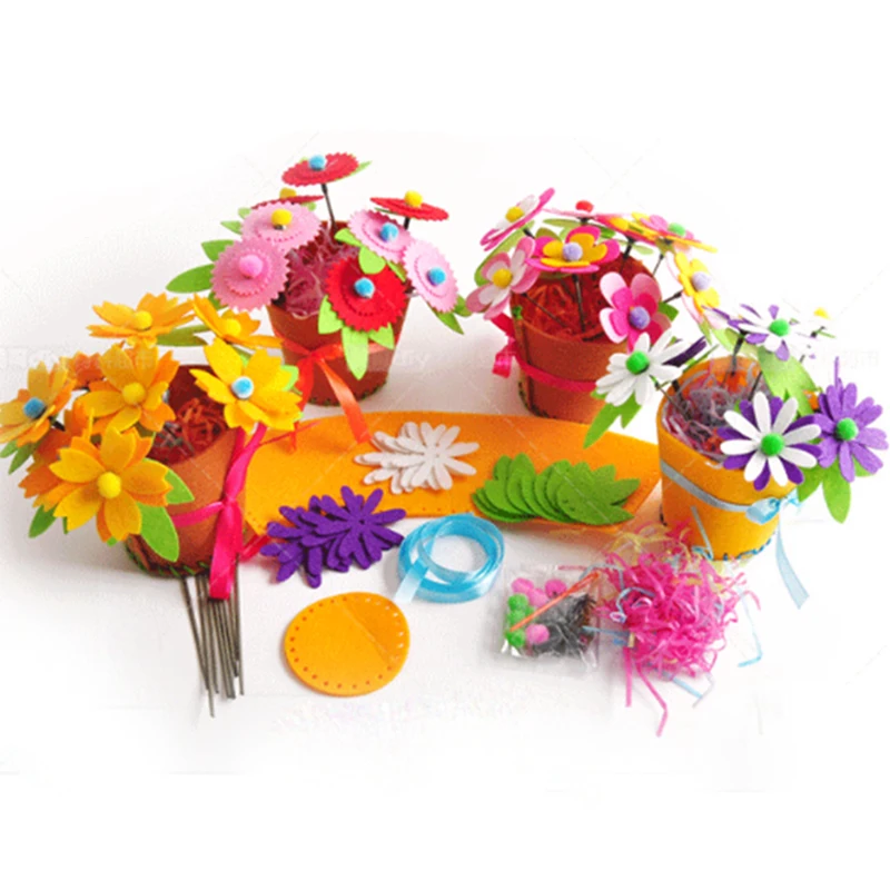 

40pcs Cloth Felts DIY Non Woven Felt Fabric Of Home Decoration Pattern Mix Colors Bundle For Sewing Dolls Crafts 15x15cm