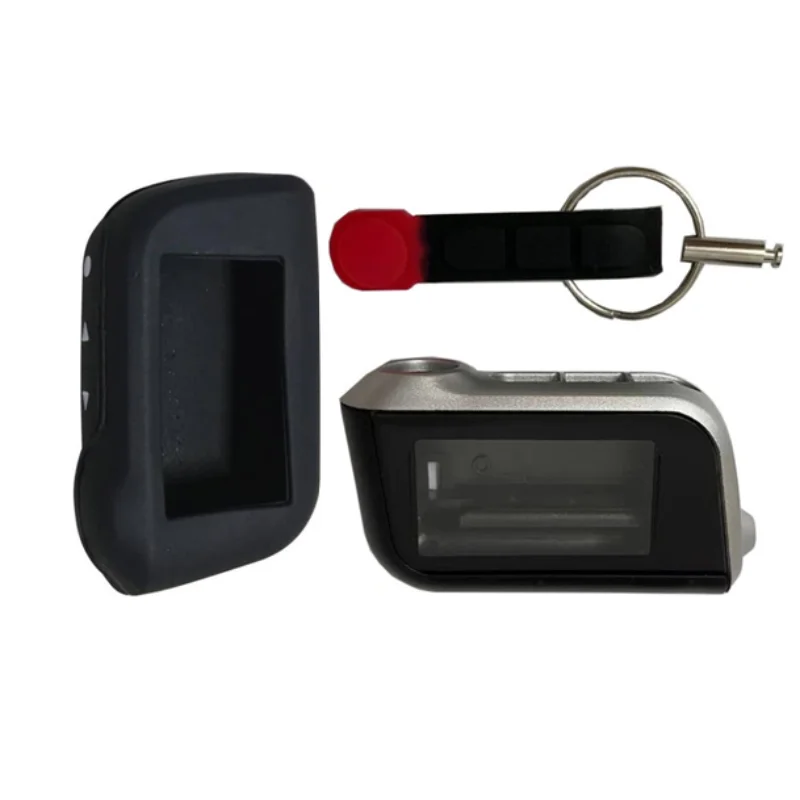 

A93 Key Body Case for Starline A93 A63 A96 A69 A39 A36 two way Car Alarm LCD Remote Control Keychain Security + silicone cover