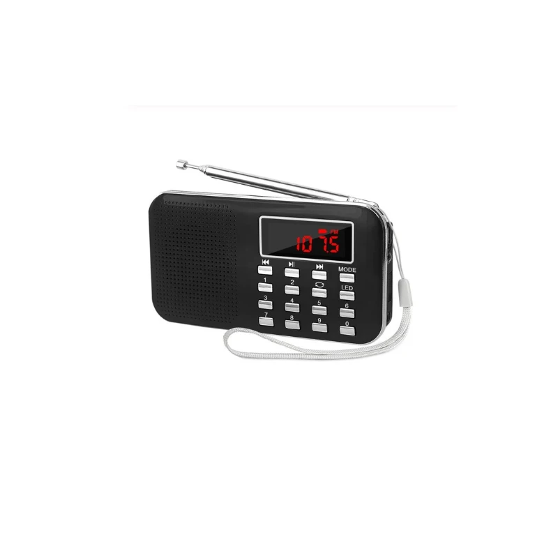 Миниатюрный цифровой AM FM-радиоприемник MP3-плеер с поддержкой TF-карты USB AUX