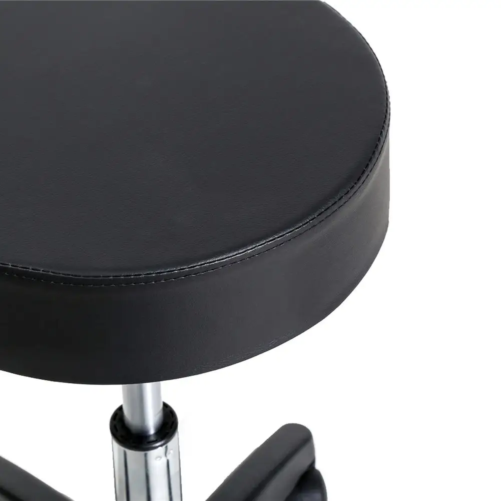 

360 Degrees Rotating Bar Stool Round Stool Plastic Arch Feet Rotation Height Adjustable Bar Stool Black Modern Living Room Home