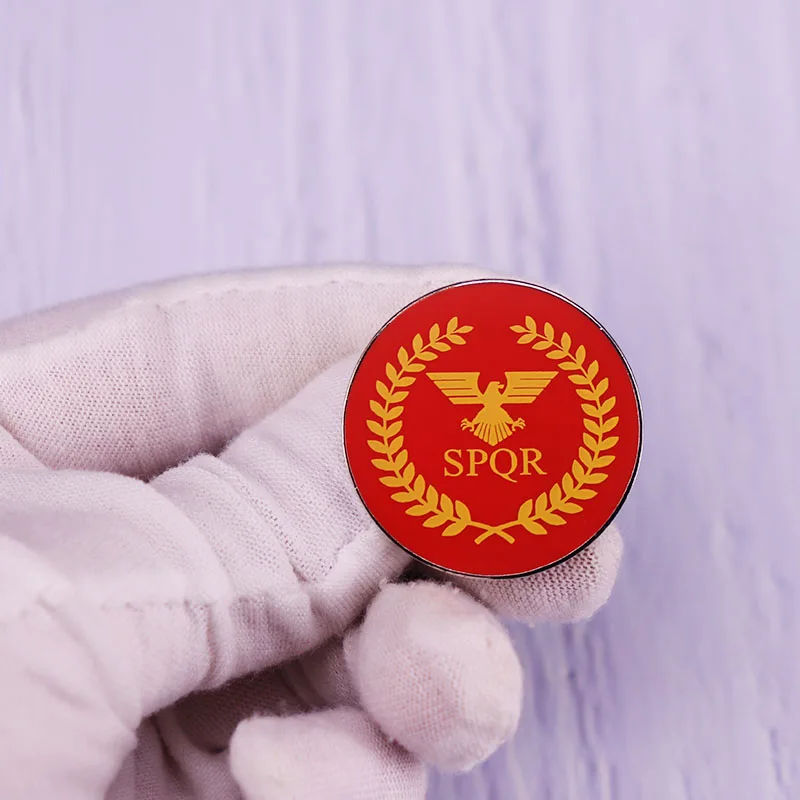 Красная булавка Westair в римском стиле SPQR военный Орел древние римские булавки