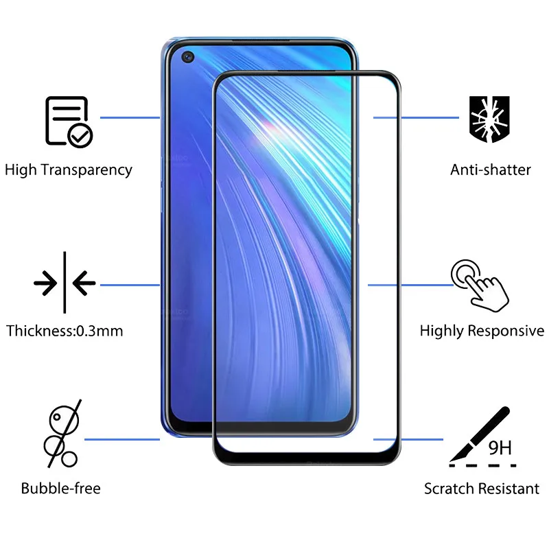 Защитное стекло для камеры 2 в 1 OPPO Realme 6 pro realme6 6pro 6i закаленное real me i 5'' |