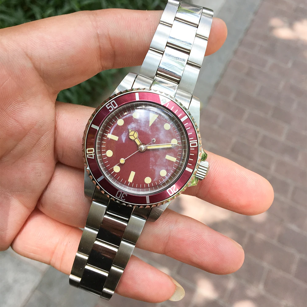 Винтажные часы Автоматическая техника модный Удобный мужской браслет из