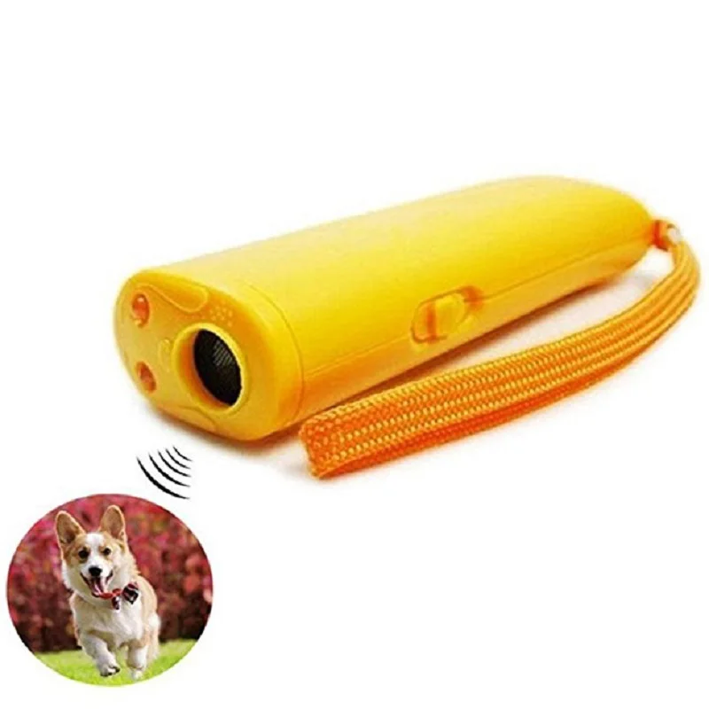 Strengthen Pet Dog Training Equipment Ultrasound Repeller 3 in 1 Control Trainer Device Anti Barking Stop Bark Deterrents | Дом и сад
