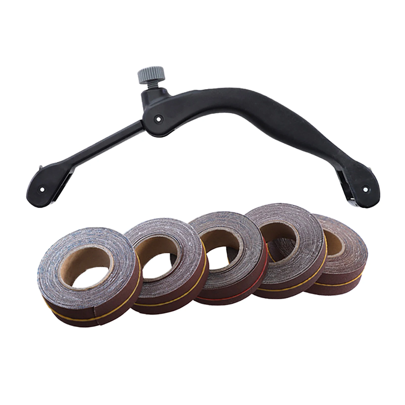 

Polishing Universal ABS Walls Woodworking With Abrasive Band Professional Practical Bow Shaped Sandpaper Holder Durable Handheld